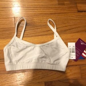 White sports bra